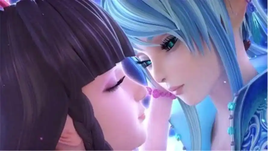 精灵梦叶罗丽王默和水王子间接接吻种种行为都透露出甜蜜的味道