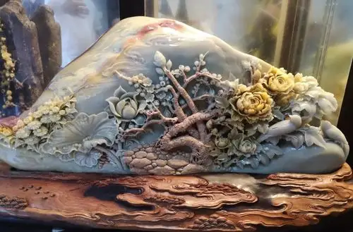 每日一品| 青田石雕作品《春赏》