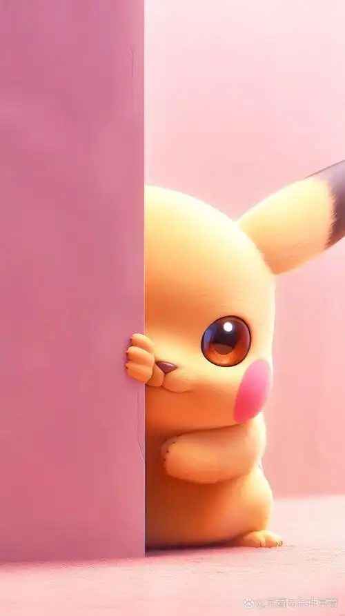 可爱的皮卡丘|精灵宝可梦皮卡丘壁纸头像 非常可爱,治愈的皮卡丘,粉色