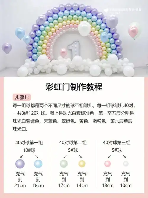 气球彩虹门制作教程