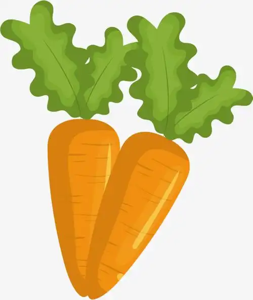 可爱卡通胡萝卜像素画装饰免抠元素