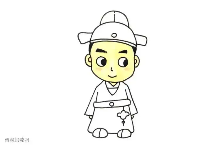 人物简笔画大图古代