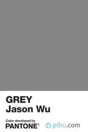 这个包含了90%白色和部分蓝色灰色是潘通和服装设计师jasonwu合作开发