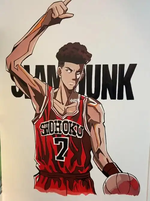 墙绘灌篮高手