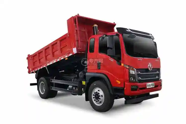 大运祥龙国六排半自卸车右前45度图