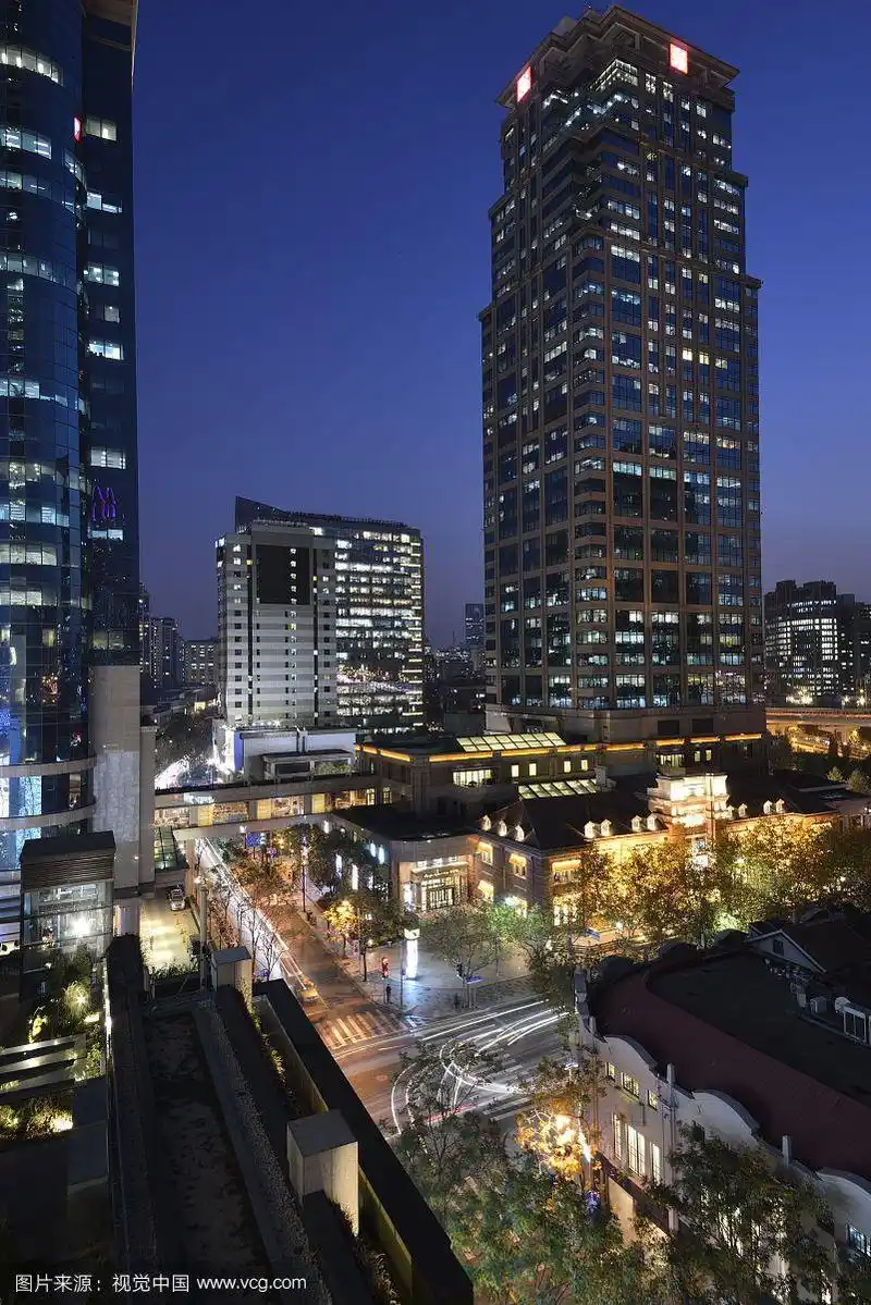 淮海路商业街夜景