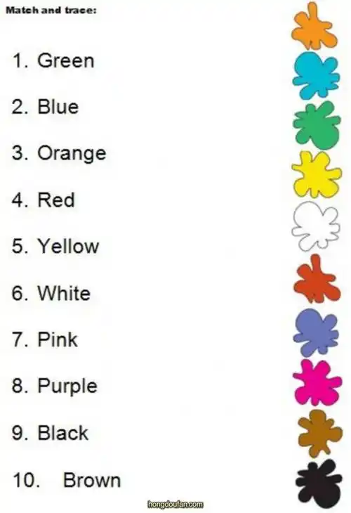 认识颜色,以及颜色对应的英语单词,简单有趣,非常适合刚刚学习英语的