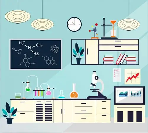 创意整洁实验室设计矢量素材