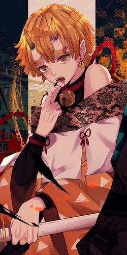 壁纸丨变鬼了鬼化的炭治郎善逸和伊之助