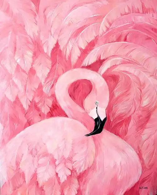 火烈鸟装饰画