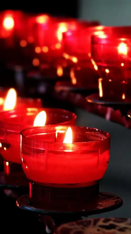 蜡烛,火焰,夜晚 iphone 壁纸