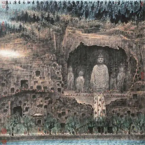 孙永 洛阳龙门石窟 托片