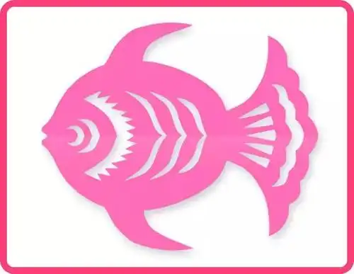 小鱼怎么剪纸步骤图解