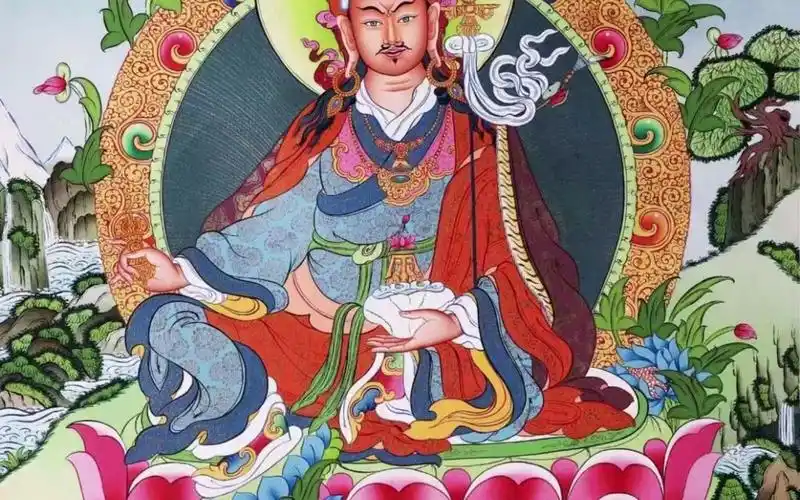 沃唐卡·现代扎西索朗·莲花生大士唐卡