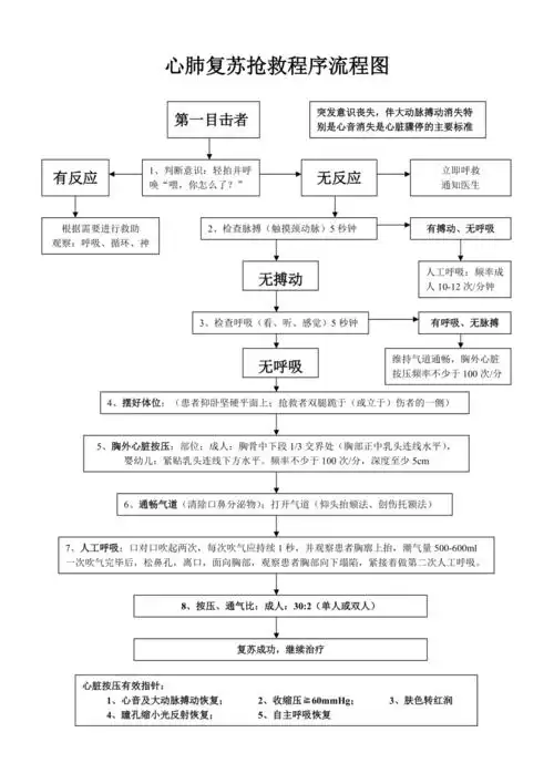 最新版cab心肺复苏抢救流程图