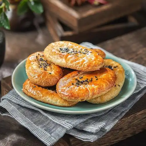 鞋底饼鞋底酥千层饼椒盐酥饼葱牛舌饼传统糕点小吃零食宁波特产