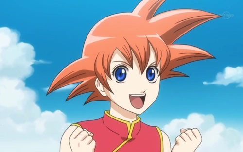 神乐变成卡卡罗特,并且变成超级赛亚人啦!