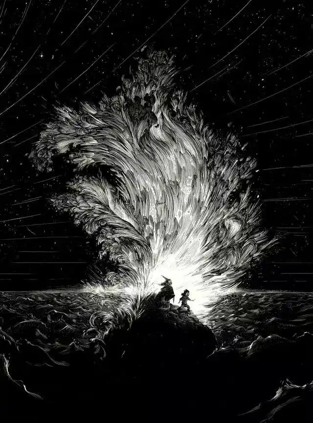 被这些黑白插画惊讶到了