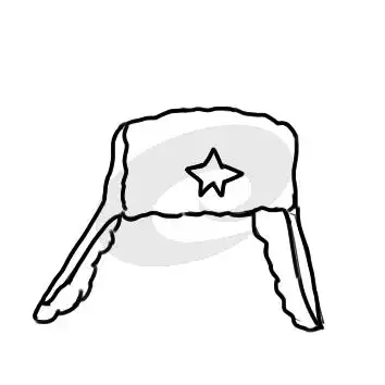 超简单的雷锋帽简笔画步骤图