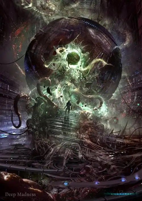 克苏鲁图集第二弹图多黑白稿同适合临摹