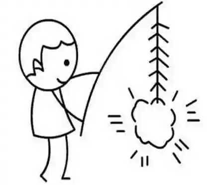 鞭炮简笔画鞭炮简笔画带颜色