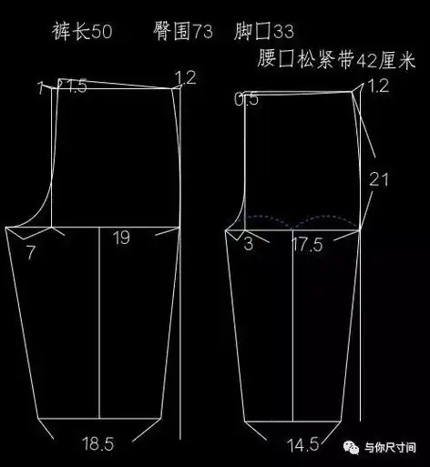 儿童灯笼裤的设计裁剪