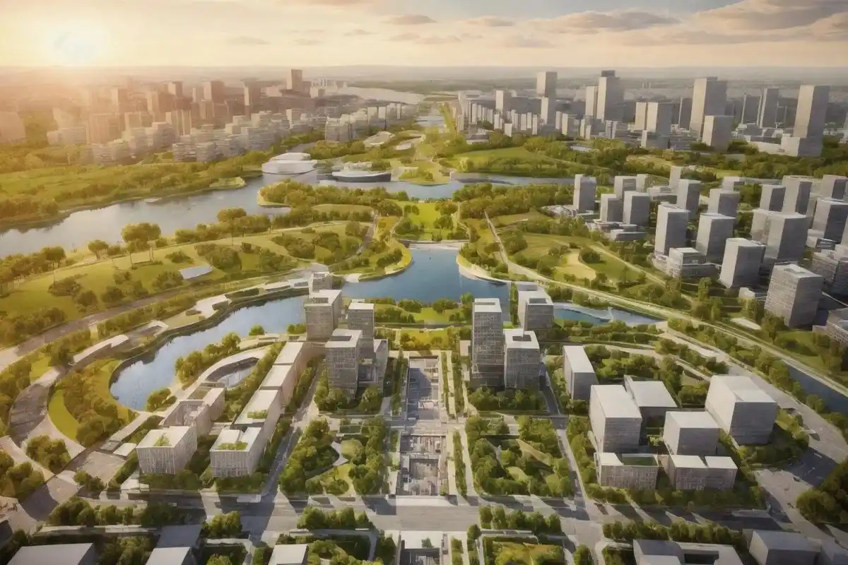 ai城市设计建筑鸟瞰.之前随手练了一个城市设计的lora放在 - 抖音