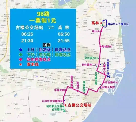 今天起,公交98路,426路单向调整线路走向