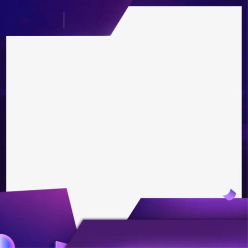 紫色促销主图框