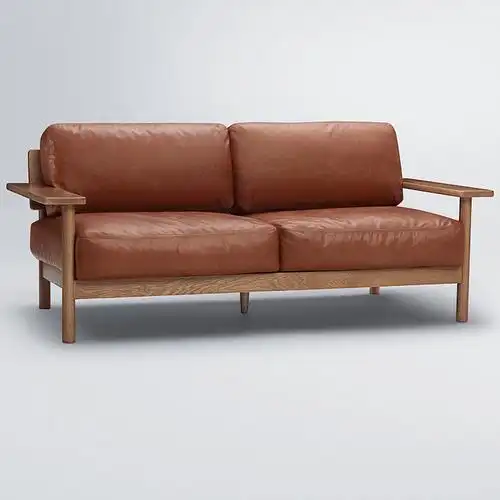 mujiidee无印良品真皮高端轻奢现代简约客厅头层皮艺沙发