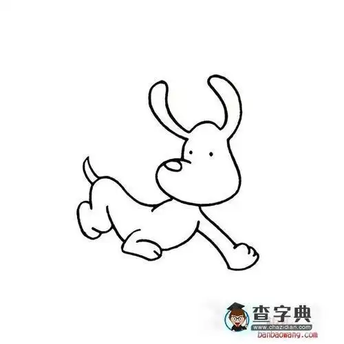 简笔画家畜动物简笔画动物简笔画的画法正在跑步的动物简笔画关键词