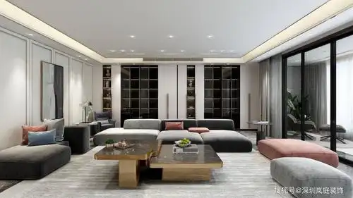 深圳装修:现代轻奢风打造中信领航大平层