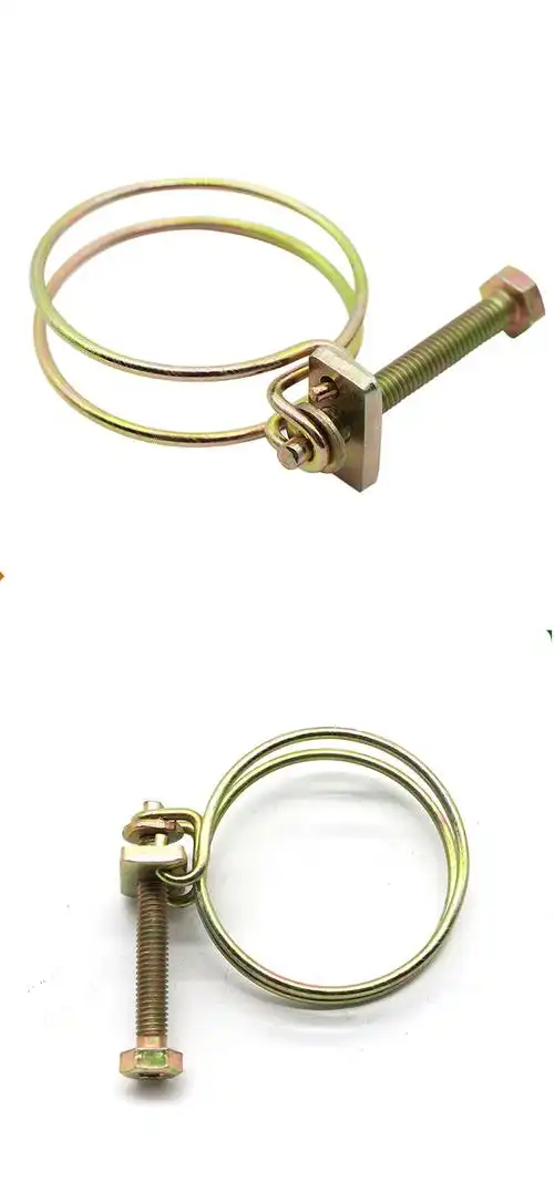 定制铁镀锌双钢丝喉箍抱箍卡箍管卡适用于软管水管钢丝管箍强力管夹59