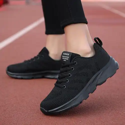 夏天穿的妈妈运动鞋有系鞋带大码4142中老年妈妈女鞋脚胖脚宽休闲软底