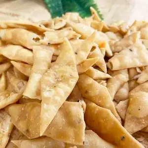 江西赣南特产油炸年货果子盐蓝酥三角酥瓦角酥咸酥500克休闲零食