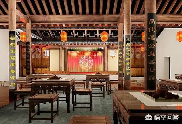 头条问答 - 话剧《茶馆》里面的木柱上为什么贴着"莫谈国事"?