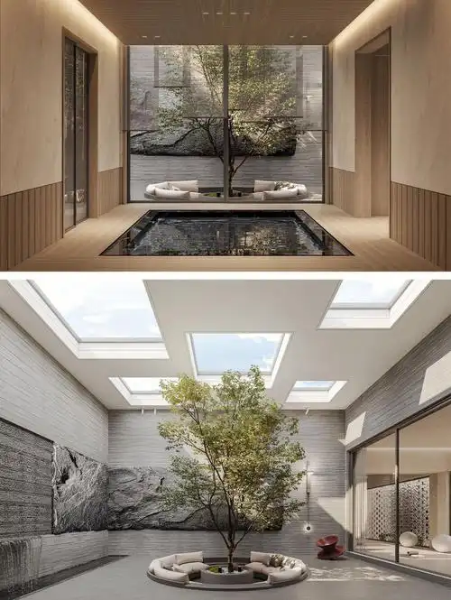 1200㎡别墅地下室温泉下沉式庭院眼红了