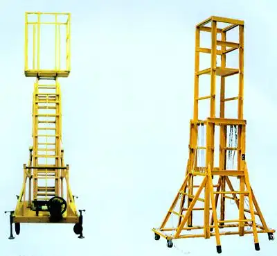 五星v3供应带滑轮绝缘平台绝缘升降工作平台平台式绝缘台