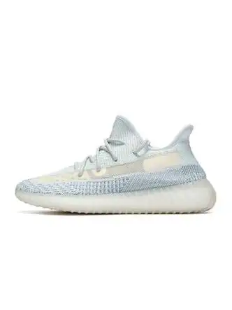 【官方品牌直营】椰子鞋350v2男女情侣款兽休闲运动鞋飞织网面透 冰蓝