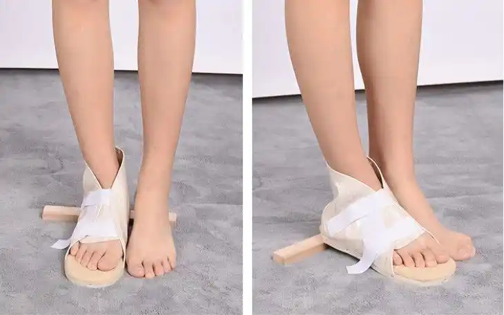 防旋鞋骨科支具夹板丁字木板鞋丁字鞋康复脚踝固定鞋 单只m适合39-41