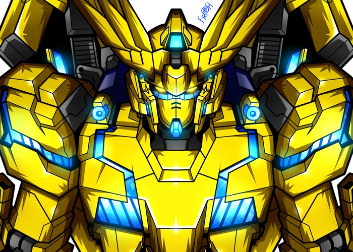 各款独角兽高达胸像插画大家喜欢哪张