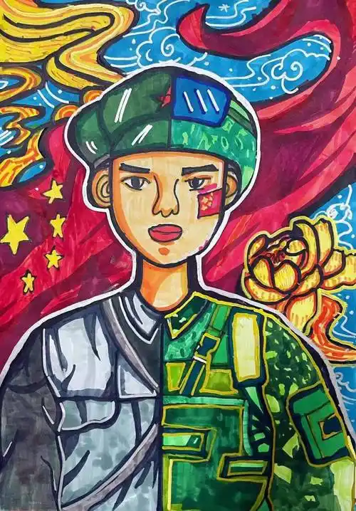 来看看孩子们画笔下的最美劳动者