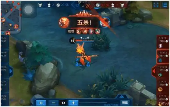 王者荣耀:1v9五杀,那些虐菜装逼最合适的英雄!