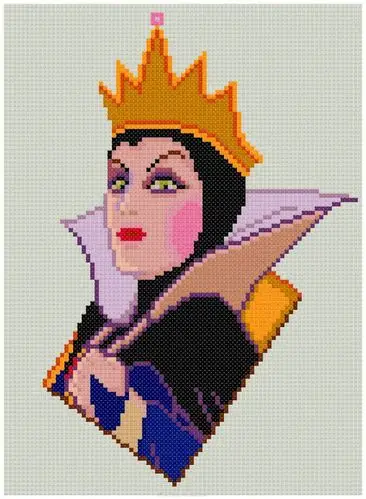 拼拼豆豆图纸 迪士尼动画 - 白雪公主和七个小矮人