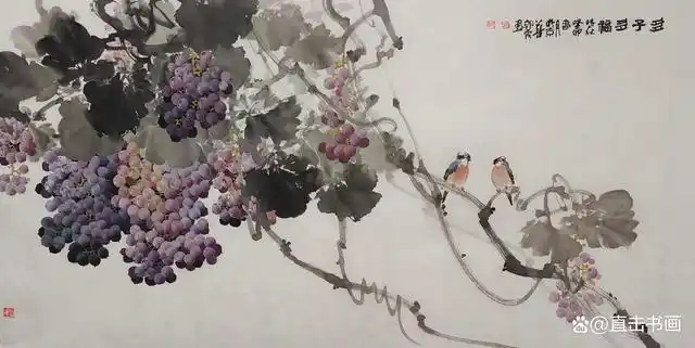 「画家郭秀」葡萄上的那一层白霜,让画面"实意"双生