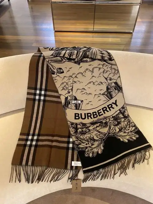 小个女生福音burberry22新款山羊绒战马围巾