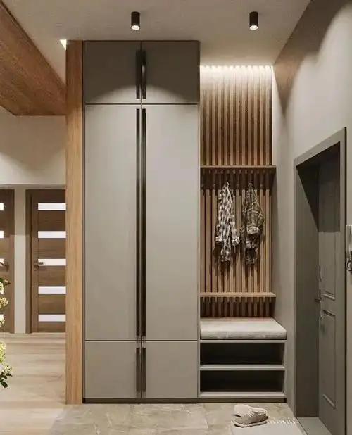 万木源木业丨极简入户鞋柜赏析