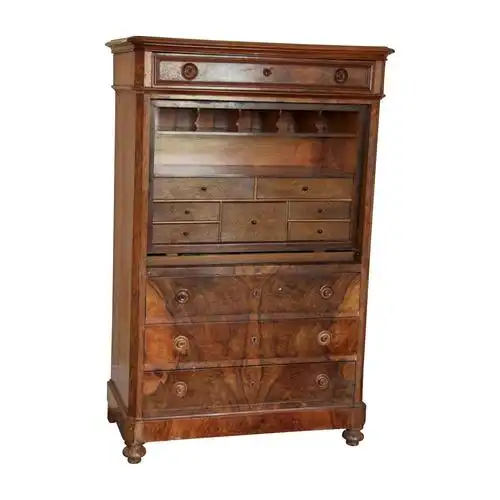 秘书路易·菲利普带有染色核桃的抽屉. 1