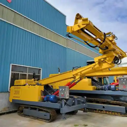 矿山隧道基坑锚固打眼履带式液压气动潜孔钻机