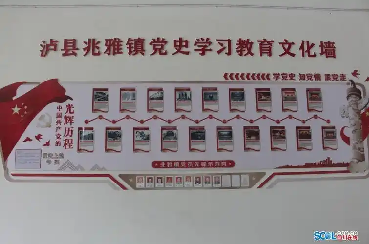 泸县兆雅镇:党史学习教育文化墙成热门打卡地